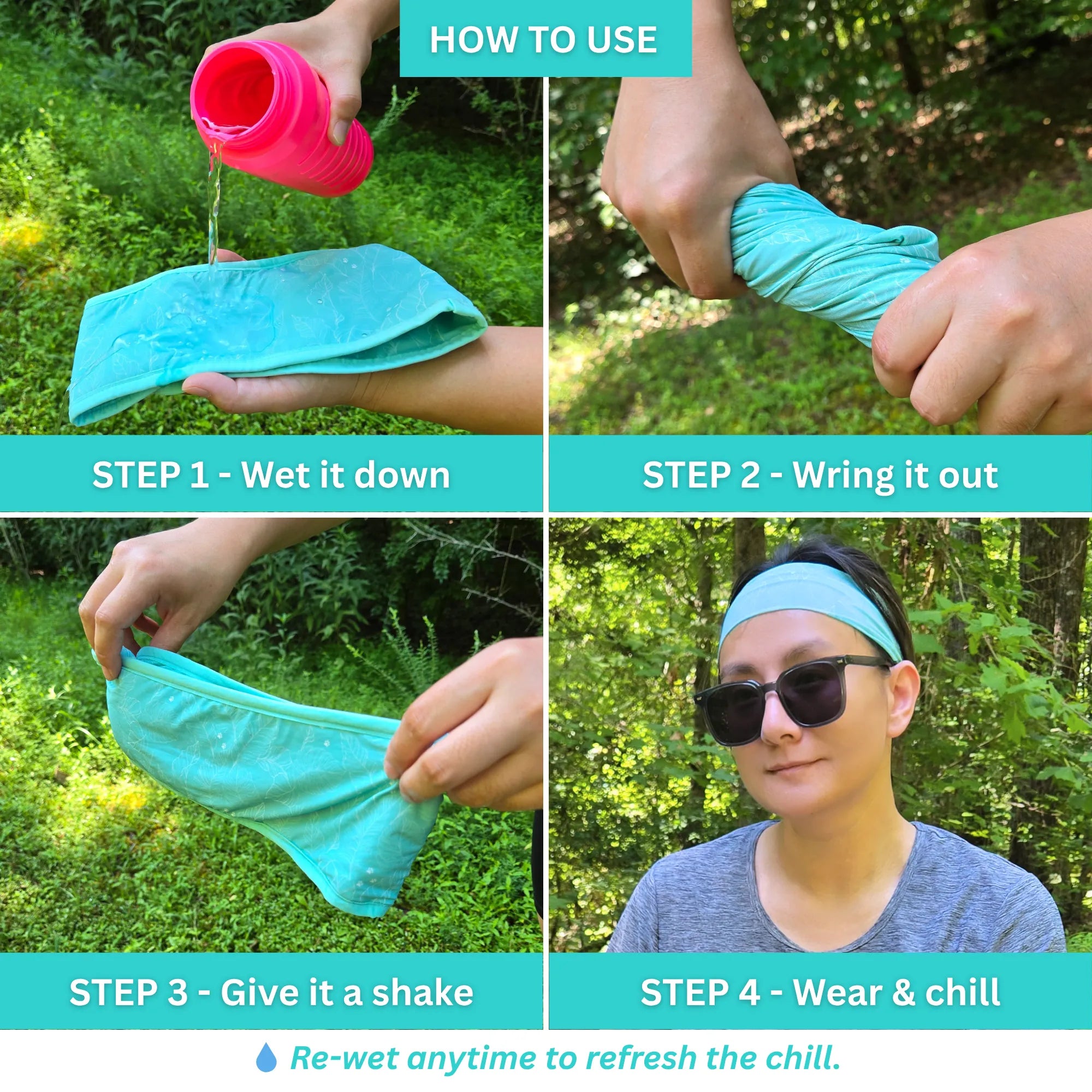 coolingpals human headband - WOOFESSENTIAL