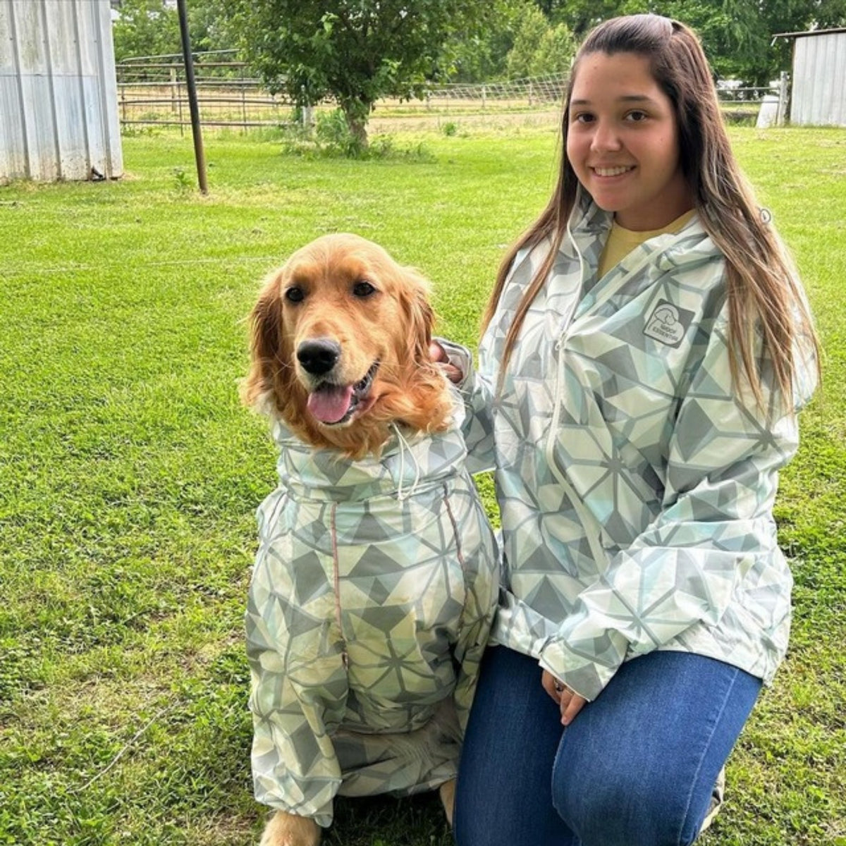 Puddle Jumper Human Raincoat Overcast - WOOFESSENTIAL