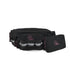 Black dog walking bag shown with its removable treat pouch
