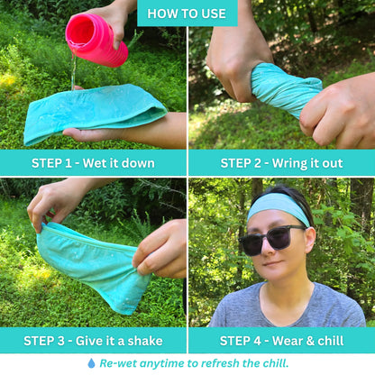 coolingpals human headband - WOOFESSENTIAL