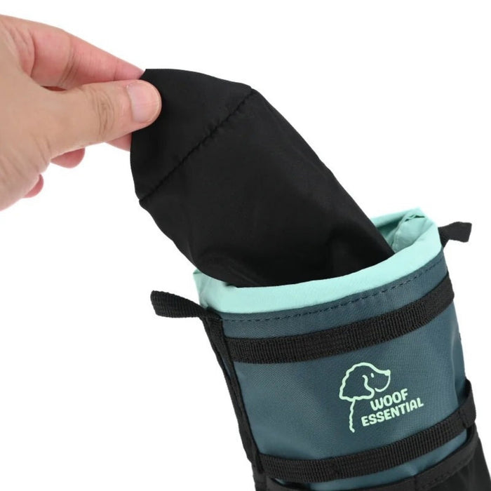 Sling lining flipped out for cleaning