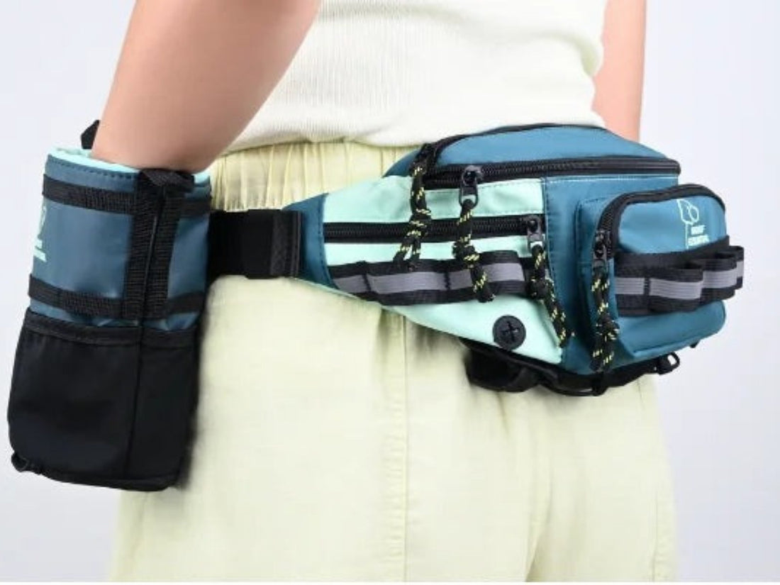 Walk’n Train Sling threaded onto the Walk’n Wag Hip Pack belt