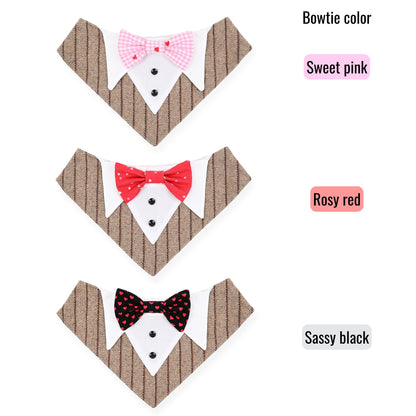 Switch-a-bow Tuxedo Bandana Set