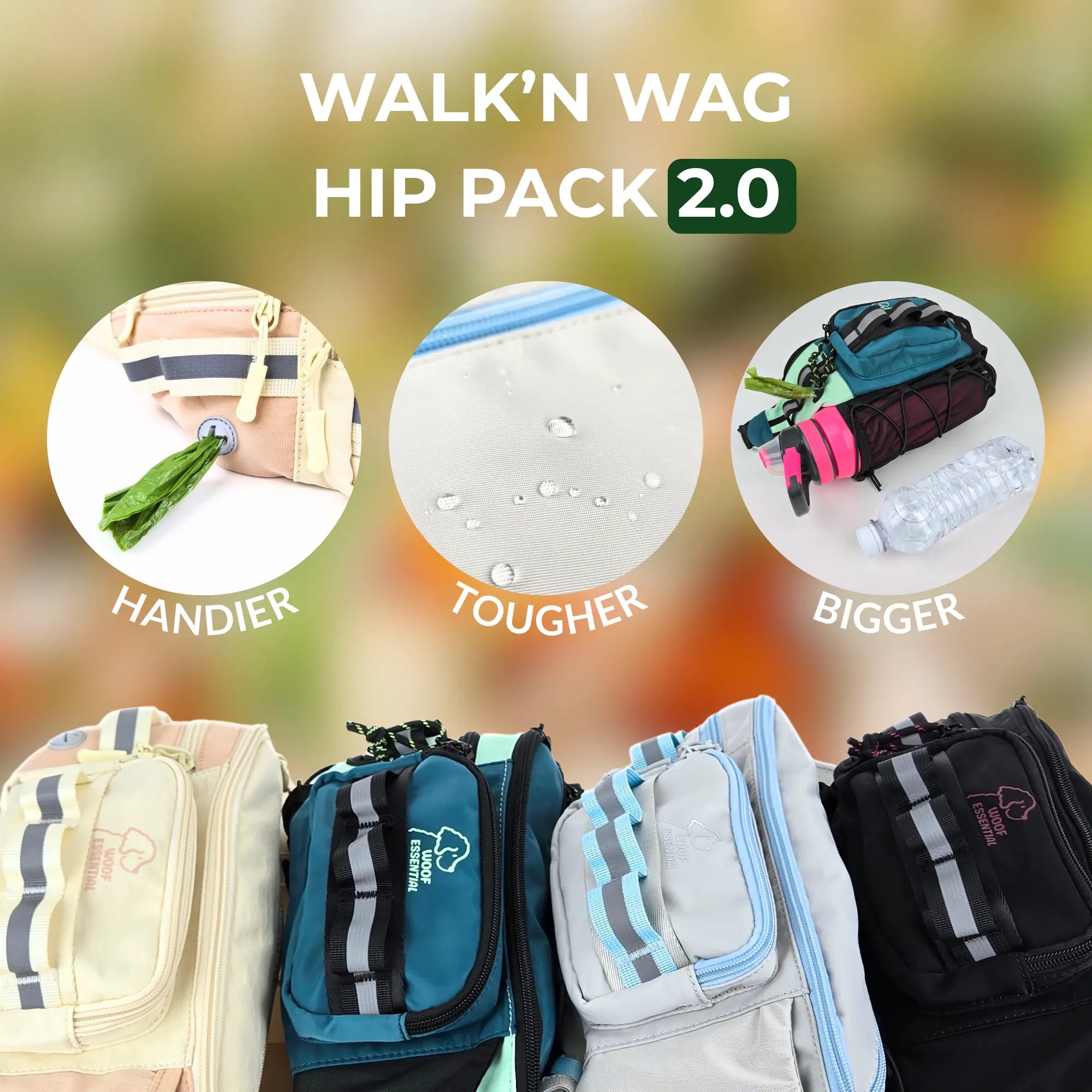 Walk’n Wag Hip Pack V2- WOOFESSENTIAL
